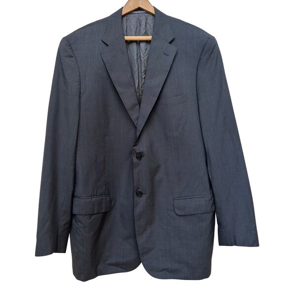Corneliani Made in Italy Gray Wool Silk Blazer Jacket Size 54R (US 44R) - Picture 1 of 7